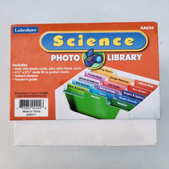 Lakeshore SCIENCE PHOTO LIBRARY Flashcard Set AA636 for Pocket Charts Classroom - Picture 3 of 16